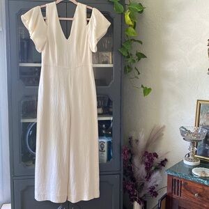 White Club Monaco Wide Leg Jumpsuit size 00